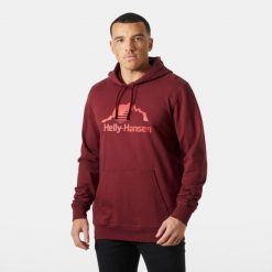 Bluza z kapturem Helly Hansen Nord Graphic. Czerwone bluzy męskie Helly Hansen, m, bez wzorów, z kapturem. Za 380.50 zł.