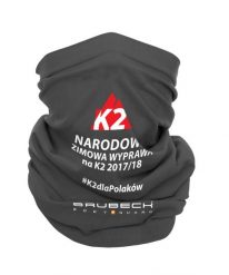 Komin z wełną merino Brubeck K2. Szare szaliki i chusty damskie Brubeck, bez wzorów, z dzianiny, sportowe. Za 59.99 zł.