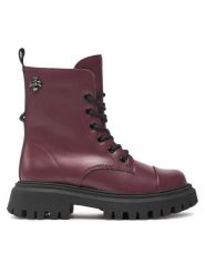 Geox Kozaki J Maquinnens Girl J46M6B 000CN C7357 M Bordowy. Czerwone buty zimowe dziewczęce Geox, bez wzorów, ze skóry, bez zapięcia. Za 399.99 zł.