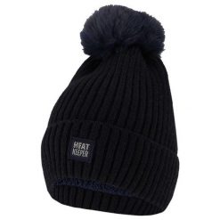 Czapka termiczna + pompon damska Rozmiar uniwersalny. Czarne czapki i kapelusze damskie HEAT KEEPER, bez wzorów, z elastanu. Za 117.79 zł.