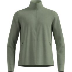 Bluza bez kaptura rozpinana Odlo Mid layer full zip GRID FLEECE. Szare bluzy męskie Odlo, l, bez wzorów, z elastanu, bez kaptura. Za 367.31 zł.