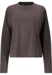 Bluza damska Athlecia Guyana. Czarne bluzy sportowe damskie Athlecia, bez wzorów, z elastanu, bez kaptura. Za 198.00 zł.