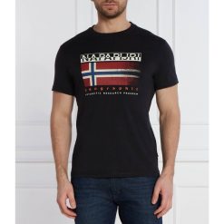 Koszulka t-shirt męski sportowy NAPAPIJRI S-KREIS. Czarne t-shirty męskie Napapijri, m, bez wzorów, sportowe, bez kołnierzyka. Za 99.00 zł.