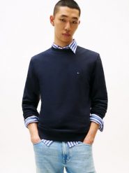 Tommy Hilfiger Bluza Mężczyźni Bawełna niebieski, XXL. Niebieskie bluzy męskie Tommy Hilfiger, m, bez wzorów, z bawełny, bez kaptura. Za 229.95 zł.