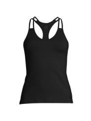 Koszulka Casal V-Neck Racerback Sportowa Damska Oddychająca do Jogi. Czarne koszulki sportowe damskie Casall, l, bez wzorów, z materiału, bez kołnierzyka, bez ramiączek, na fitness i siłownię. Za 159.00 zł.