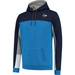 Bluza męska z kapturem Dunlop Essentials Hooded. Niebieskie bluzy męskie Dunlop, m, bez wzorów, z kapturem, tenisowe. Za 199.99 zł.
