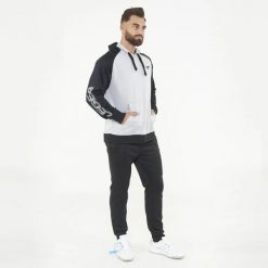 Komplet dresowy STORED. Szare buty sportowe męskie Legea, z dresówki, bez zapięcia, na fitness i siłownię. W wyprzedaży za 123.50 zł.