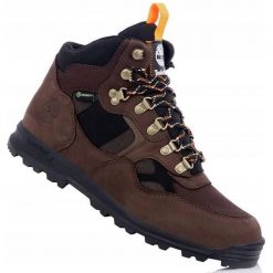 Męskie buty trapery trekkingowe membrana TIMBERLAND TRUMBULL. Brązowe śniegowce i trapery męskie Timberland, sportowe, bez zapięcia. Za 449.00 zł.