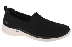 Buty sportowe Sneakersy damskie, Skechers Go Walk 6 - Clear Virtue. Czarne obuwie sportowe damskie Skechers, bez wzorów, z materiału, trekkingowe. Za 309.99 zł.