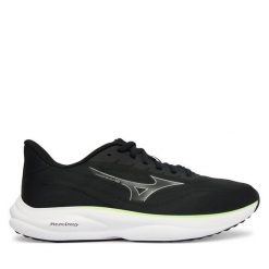 Buty do biegania Mizuno. Czarne buty sportowe męskie Mizuno, bez zapięcia, do biegania. Za 429.99 zł.