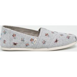 Toms - Espadryle Classic. Szare espadryle damskie Toms, z materiału. W wyprzedaży za 239.90 zł.