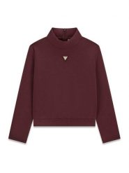 Guess Kids Sweter 183844 Czerwony Classic Fit. Czerwone swetry dla dziewczynek Guess Kids, z aplikacjami, bez kołnierzyka, bez ramiączek, bez kaptura. Za 234.99 zł.