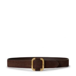 Pasek LAUREN RALPH LAUREN. Brązowe paski damskie Lauren Ralph Lauren, bez wzorów. Za 419.99 zł.
