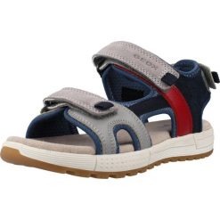 Sandały GEOX J SANDAL ALBEN BOY Szary. Szare sandały męskie Geox, ze skóry, bez zapięcia. Za 243.99 zł.