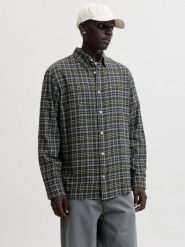 Jack & Jones koszula flanelowa Mężczyźni Regular Fit Bawełna (100%) zielony, XL. Zielone koszule męskie Jack & Jones, m, bez wzorów, z bawełny, bez kołnierzyka, bez ramiączek. Za 199.95 zł.