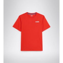 Koszulka męska Diadora SS CORE T-SHIRT T. Czerwone koszulki sportowe męskie Diadora, m, bez wzorów, bez kołnierzyka, bez ramiączek, tenisowe. Za 110.00 zł.