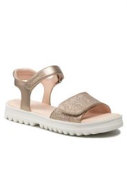 Sandały Geox. Brązowe sandały chłopięce Geox, bez zapięcia. Za 199.99 zł.