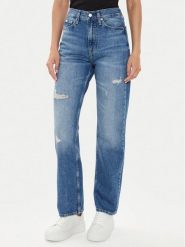Calvin Klein Jeans Jeansy J20J223888 Niebieski Straight Fit. Niebieskie jeansy damskie Calvin Klein Jeans. Za 309.99 zł.