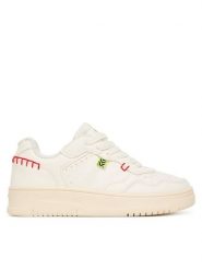 Geox Sneakersy J Lestrella J56NLC 000BC C1000 S Biały. Białe buty sportowe dziewczęce Geox, bez wzorów, ze skóry, bez zapięcia. Za 199.99 zł.