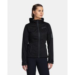 Kurtka softshell damska Kilpi BELTRA-W. Czarne kurtki damskie Kilpi, xs, bez wzorów, z softshellu, bez kaptura. Za 422.05 zł.