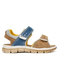 Sandały Primigi. Brązowe sandały chłopięce Primigi, bez zapięcia. Za 279.99 zł.