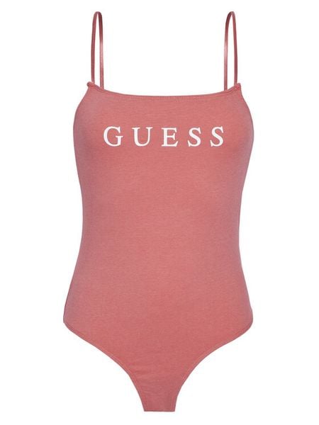 Guess Body O5RM11 KBBU1 Różowy Regular Fit. Czerwone bluzki damskie Guess, xl, z aplikacjami, z syntetyku, bez kołnierzyka, bez ramiączek. Za 106.99 zł.