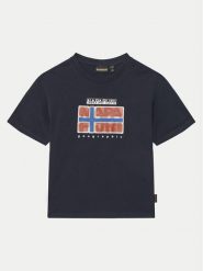 Napapijri T-Shirt S-Sella NP0A4IGX S Granatowy Regular Fit. Niebieskie t-shirty dla chłopców Napapijri, bez wzorów, z bawełny, bez ramiączek. Za 89.99 zł.