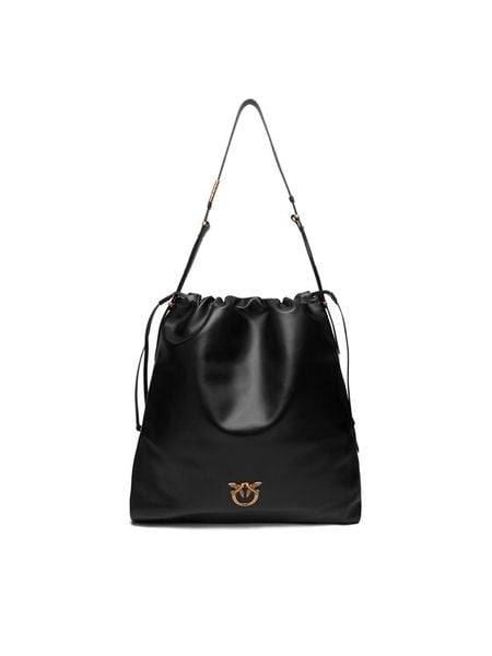 PINKO Torebka Slouchy Extra Ai 25-26 PLTT 104364 A0QO Czarny. Czarne torebki do ręki damskie Pinko, bez wzorów, ze skóry, bez dodatków. Za 1,849.00 zł.