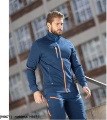 Ardon Męska bluza stretchowa stójka ARDONTOPLYRON wysoka jakość nie mnie się przyjemna w dotyku niebieski H6671 XL. Niebieskie bluzy męskie Ardon, m, bez wzorów, bez kaptura. Za 193.78 zł.