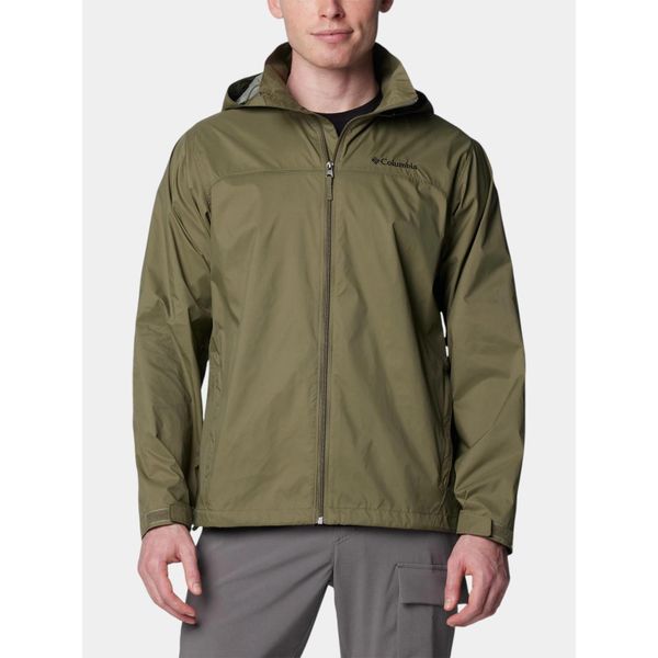 Wiatrówka męska Columbia Glennaker Lake II. Zielone kurtki męskie Columbia, m, bez wzorów, z softshellu, trekkingowe. W wyprzedaży za 288.15 zł.