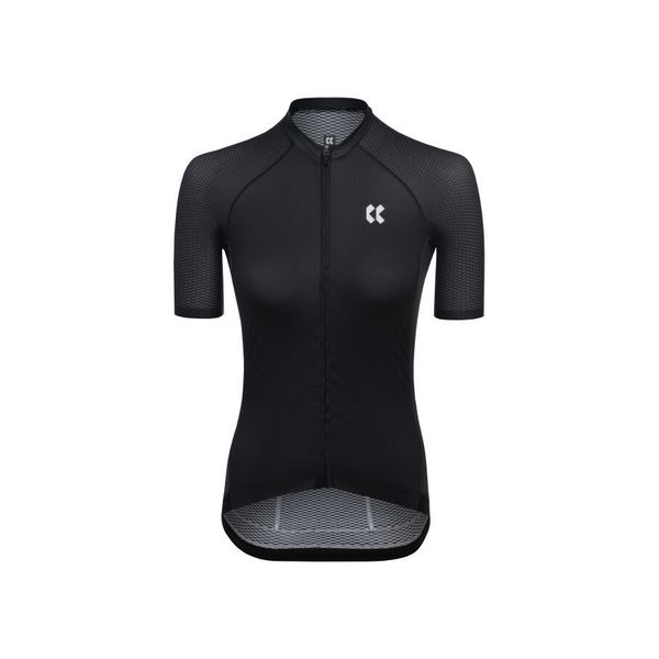 Damski jersey Kalas Passion Z5 Verano. Czarne koszulki sportowe damskie KALAS, bez wzorów, z jersey, bez kołnierzyka, bez ramiączek, rowerowe. Za 604.50 zł.