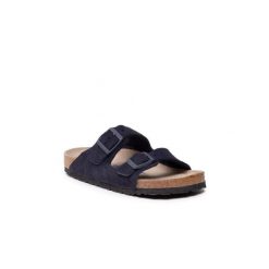 Klapki damskie Birkenstock Arizona Sfb Midnight Narrow Fit. Niebieskie skarpety damskie Birkenstock, bez wzorów, z materiału. Za 309.00 zł.