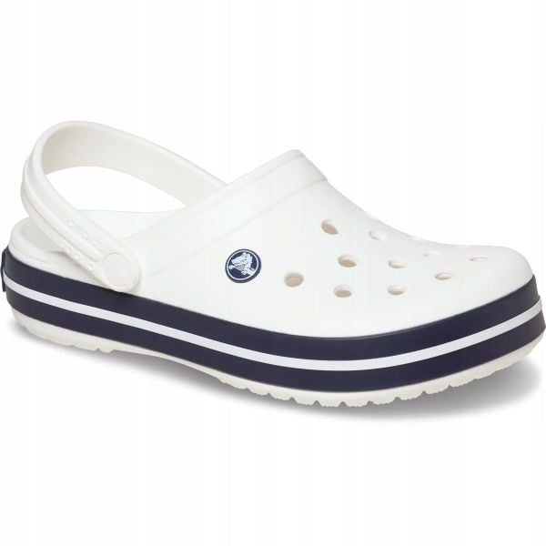 Chodaki Klapki Unisex Crocband 11016 Clog 48-49. Białe klapki męskie Crocs, z materiału. Za 231.99 zł.