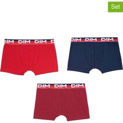 Bokserki (3 pary) "Op Trio Dim" w kolorze granatowo-czerwonym. Bielizna dla chłopców marki Absorba & DIM. W wyprzedaży za 27.95 zł.