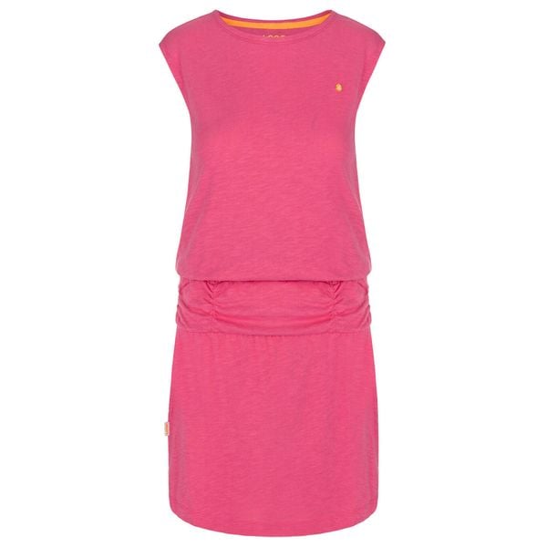 Damska sukienka letnia LOAP Comfort Fit, S. Niebieskie sukienki damskie ZONE PERFECT, na lato, s, bez wzorów, sportowe, bez kołnierzyka, bez ramiączek, sportowe. Za 148.99 zł.