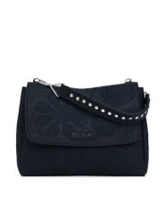 Desigual Torebka 25SAXPA8 Czarny. Czarne torebki do ręki damskie Desigual, bez wzorów, ze skóry, bez dodatków. Za 179.99 zł.