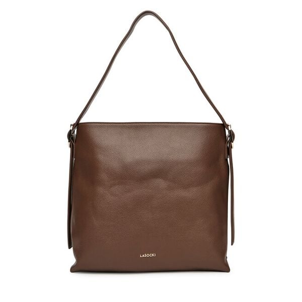 Torebka Lasocki. Brązowe torebki do ręki damskie Lasocki, bez wzorów, klasyczne, bez dodatków. Za 189.99 zł.