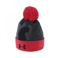 Czapka Under Armour POM. Czarne czapki i kapelusze męskie Under Armour, na zimę, bez wzorów, z bawełny, klasyczne. Za 151.00 zł.