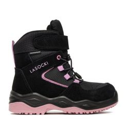 Śniegowce Lasocki Young. Czarne śniegowce dziewczęce Lasocki Young, bez zapięcia. Za 199.99 zł.
