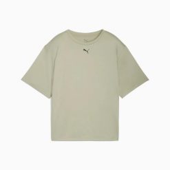 Koszulka damska Puma TAD ESSENTIAL RELAXED zielona 52713982 r S. Zielone koszulki sportowe damskie Puma, l, bez wzorów, z jersey, bez kołnierzyka, bez ramiączek, na fitness i siłownię. Za 92.08 zł.