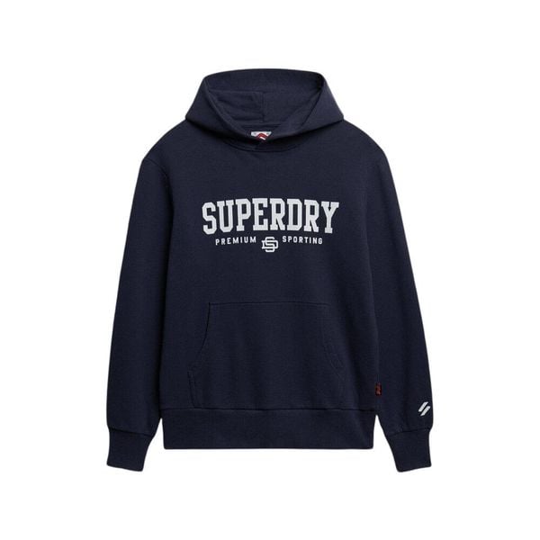 Bluza z kapturem Superdry Core Sport. Niebieskie bluzy męskie Superdry., xl, bez wzorów, z kapturem. Za 397.30 zł.