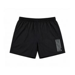 Kąpielówki męskie Puma SWIM MID 94777801. Czarne kąpielówki męskie Puma, l, bez wzorów, z materiału, do pływania. Za 102.90 zł.