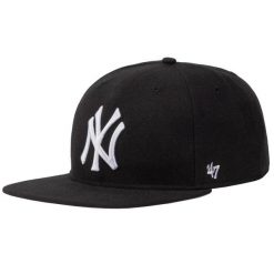 Czapka z daszkiem męska 47 Brand MLB New York Yankees No Shot Cap. Czarne czapki i kapelusze męskie 47 Brand, bez wzorów, z wełny, sportowe. Za 182.50 zł.
