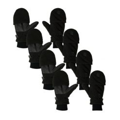 Rękawiczki termiczne z palcami Męskie Czarne 4 pary. Czarne rękawiczki męskie HEAT KEEPER, bez wzorów. Za 259.00 zł.