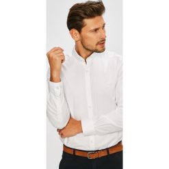 Lacoste - Koszula. Szare koszule męskie Lacoste, z bawełny, button down, z długim rękawem. W wyprzedaży za 369.90 zł.