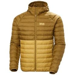 Ocieplana kurtka z kapturem Helly Hansen Banff. Brązowe kurtki męskie Helly Hansen, m, bez wzorów, z poliesteru, eleganckie, z kapturem. Za 635.30 zł.