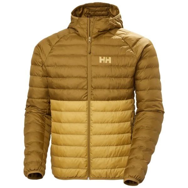 Ocieplana kurtka z kapturem Helly Hansen Banff. Brązowe kurtki męskie Helly Hansen, m, bez wzorów, z poliesteru, eleganckie, z kapturem. Za 645.00 zł.