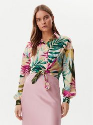 Guess Koszula W5GH0IWH9C2 Kolorowy Classic Fit. Bluzki damskie Guess, s, z aplikacjami, z syntetyku, bez kołnierzyka, bez ramiączek. Za 239.99 zł.