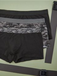 Bokserki 3 pack - wielobarwny. Bokserki męskie Sinsay, l, bez wzorów. Za 35.99 zł.