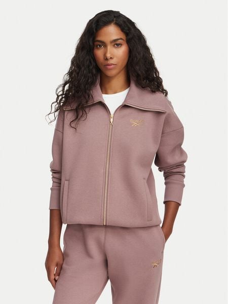 Reebok Bluza Eleonora RK25689CCW Różowy Regular Fit. Czerwone bluzy damskie Reebok, l, bez wzorów, z bawełny, bez kaptura. Za 265.99 zł.